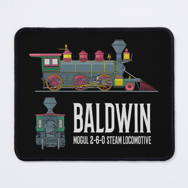 Item preview, Baldwin built 2-6-0 Mogul Steam Locomotive Train Engine Diagrams Gift designed and sold by Maljonic.