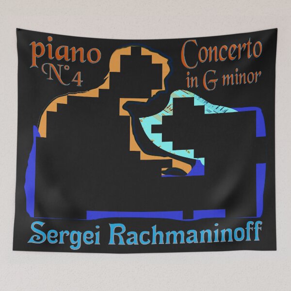 Item preview, AMAZING ABSTRACT MINIMALIST PORTRAIT OF SERGEI RACHMANINOFF PIANIST MUSICIAN COMPOSER CONDUCTOR - CLASSICAL MUSIC SCORE - PIANO CONCERTO N°4 IN G MINOR designed and sold by Ralek.
