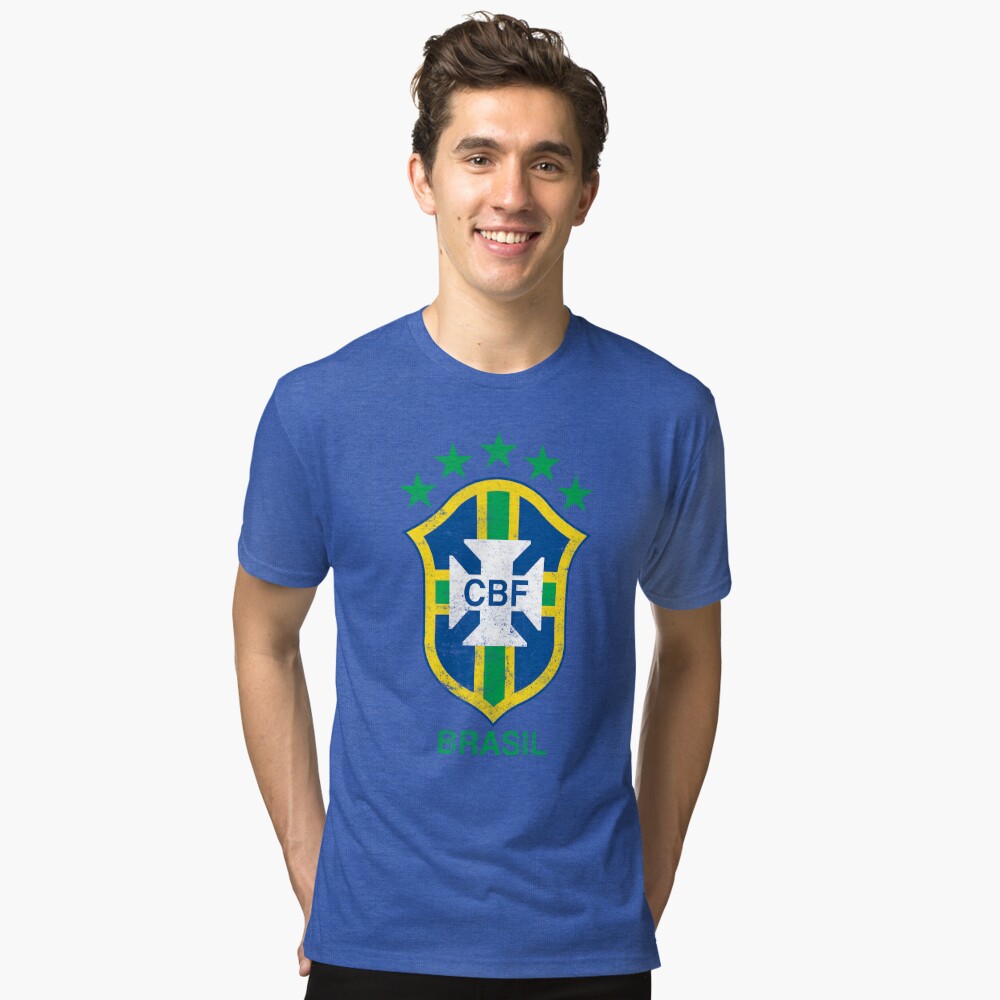 Brazil Soccer Support Team Jersey Brazilian Flag Football Poster