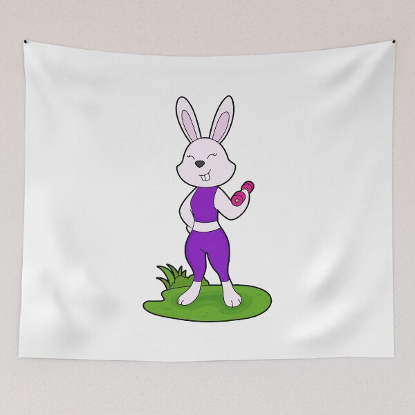 Item preview, Rabbit Bodybuilder Dumbbell Bodybuilding designed and sold by Snabdesign84.