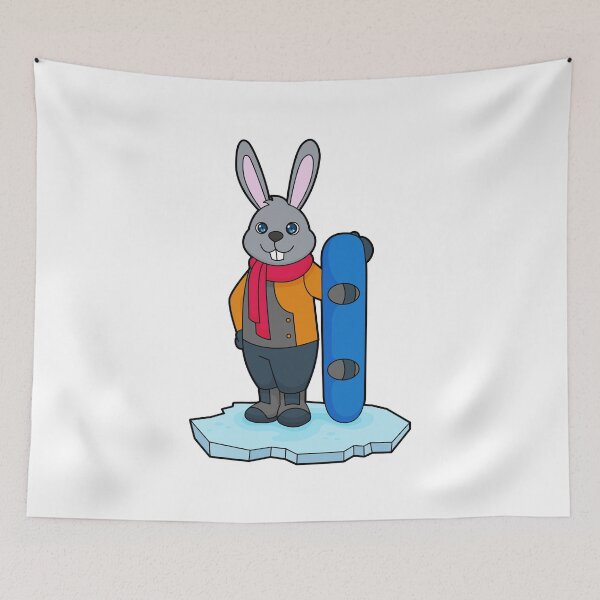 Item preview, Rabbit Snowboarder Snowboard designed and sold by Snabdesign84.
