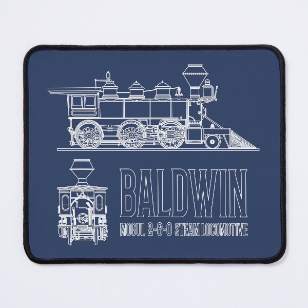 Item preview, Baldwin built 2-6-0 Mogul Steam Locomotive Train Engine Blueprint Diagrams Gift designed and sold by Maljonic.