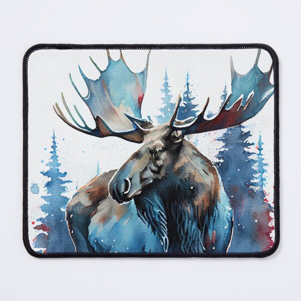 Item preview, American Moose - Watercolor paint designed and sold by ABArtByAlexST.