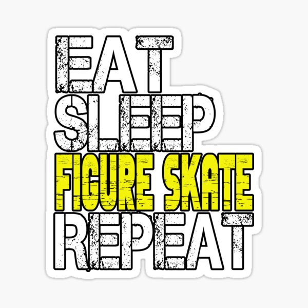 Eat Sleep Skate Repeat Sticker  roller skate accessories – wonderskater