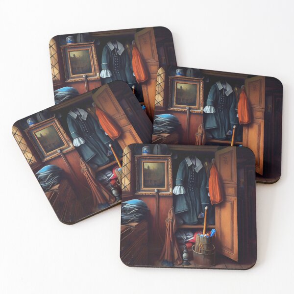 Item preview, Oil Painting of a Victorian Wardrobe Digital Painting designed and sold by CodeAndColors.