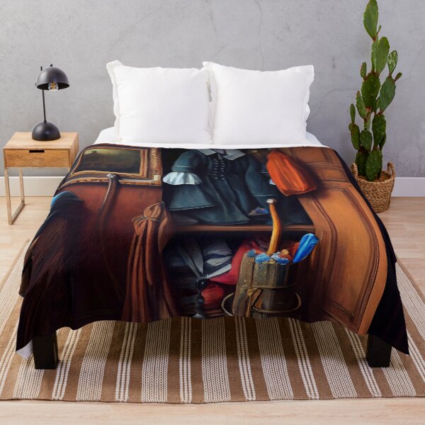 Item preview, Oil Painting of a Victorian Wardrobe Digital Painting designed and sold by CodeAndColors.