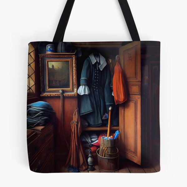Item preview, Oil Painting of a Victorian Wardrobe Digital Painting designed and sold by CodeAndColors.