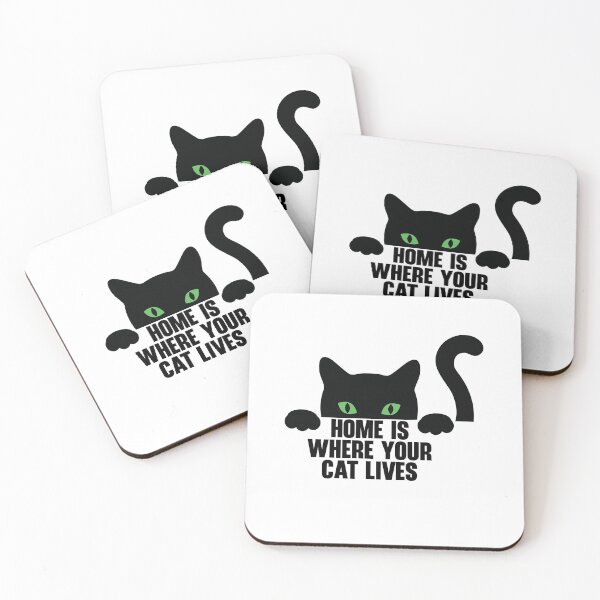 Item preview, Home Is Where Your Cat Lives designed and sold by nextneveldesign.