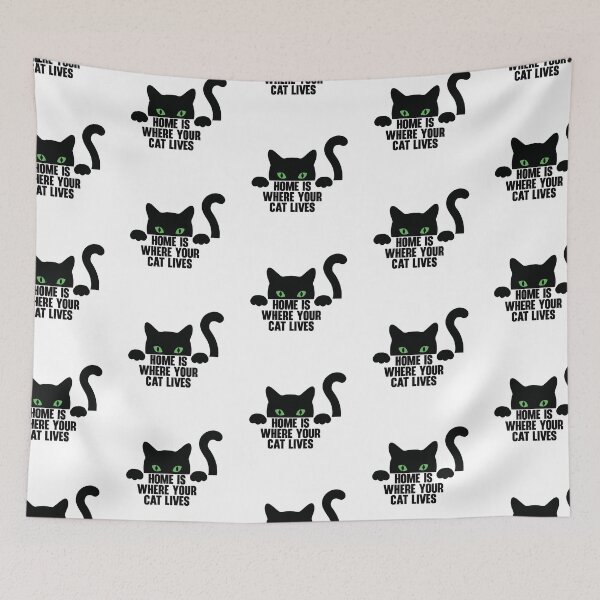 Item preview, Home Is Where Your Cat Lives designed and sold by nextneveldesign.
