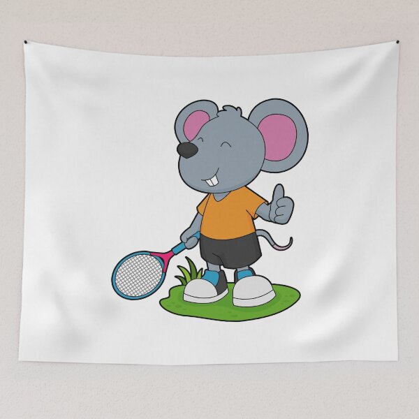 Item preview, Mouse Tennis player Tennis designed and sold by Snabdesign84.
