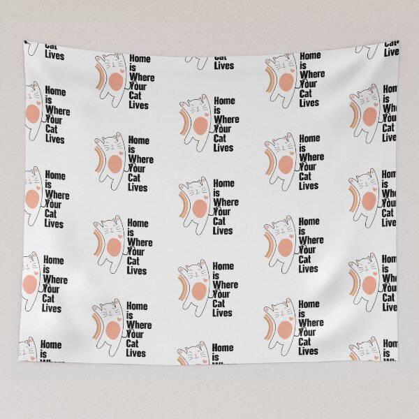 Item preview, Home Is Where Your Cat Lives designed and sold by nextneveldesign.