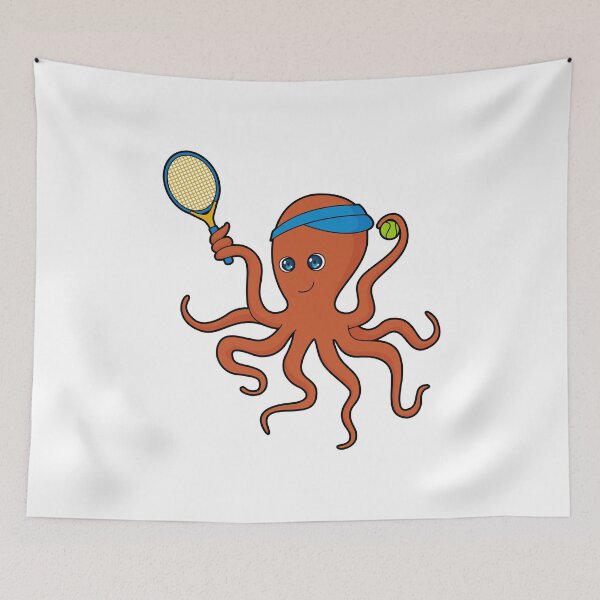 Item preview, Octopus Tennis player Tennis designed and sold by Snabdesign84.