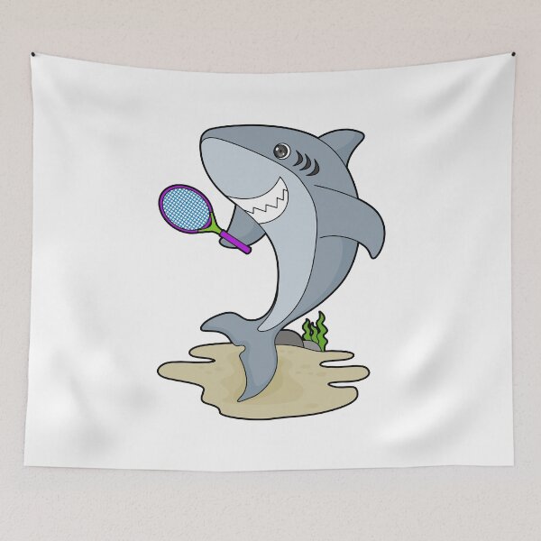 Item preview, Shark Tennis player Tennis designed and sold by Snabdesign84.