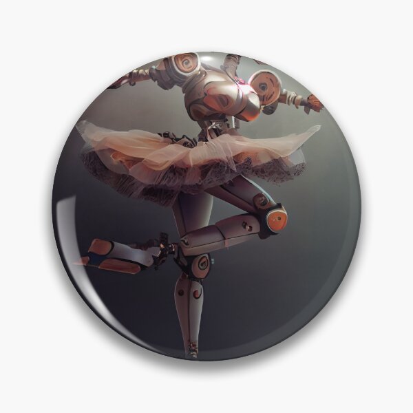 Item preview, Beautiful Pink Robot Dancer Girl Digital Painting designed and sold by CodeAndColors.