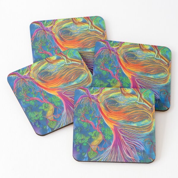 Item preview, Psychedelic Bird Print designed and sold by GGG-AI.