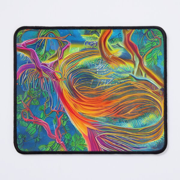 Item preview, Psychedelic Bird Print designed and sold by GGG-AI.