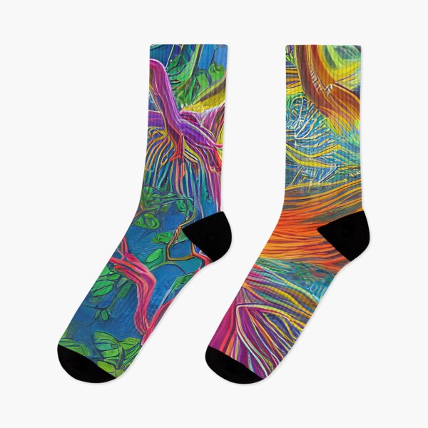 Item preview, Psychedelic Bird Print designed and sold by GGG-AI.