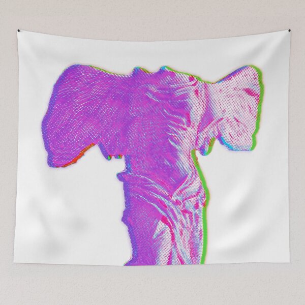 Item preview, Pink Glitchy Vaporwave Winged Victory of Samothrace  designed and sold by spinolator.