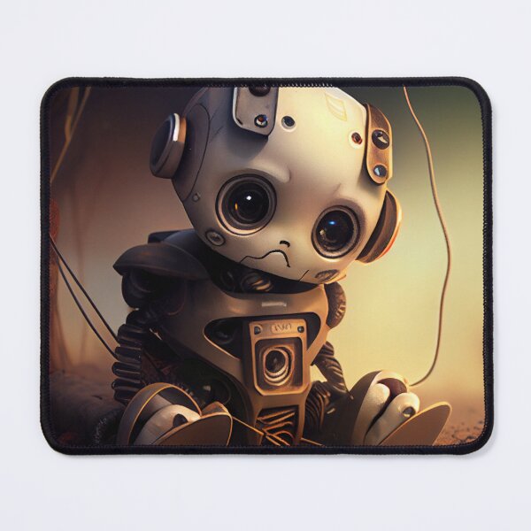 Item preview, Sad Cute Baby Robot Digital Painting designed and sold by CodeAndColors.