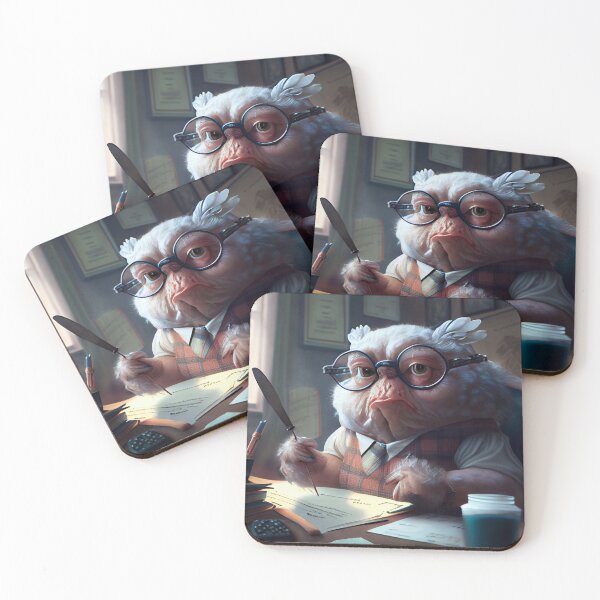 Item preview, Old Magical Creature Writing a Story Digital Painting designed and sold by CodeAndColors.