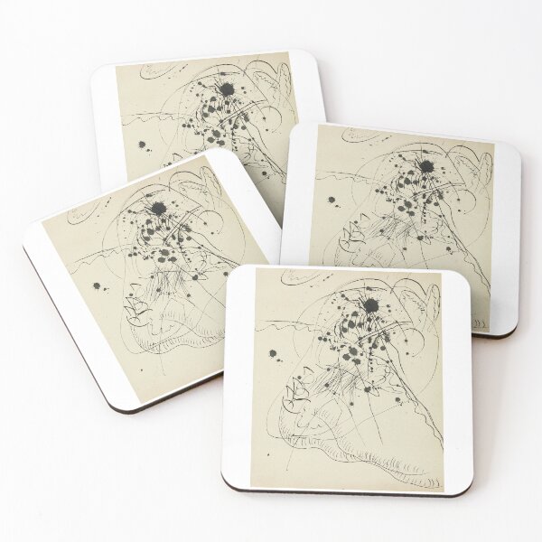 Item preview, Wassily Kandinsky Drawing after ‘Blauer Fleck (1913)   | Wassily Kandinsky abstract art designed and sold by TeeARTHY.