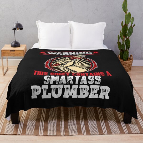 Item preview, Warning This Shirt Contains A Smart Plumber / Funny Plumbing designed and sold by Tee Hub.