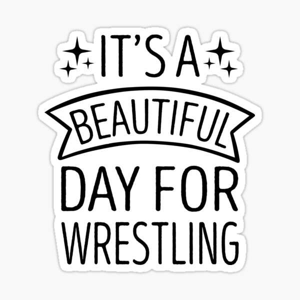 Wrestling Sticker for Sale by claudiasartwork