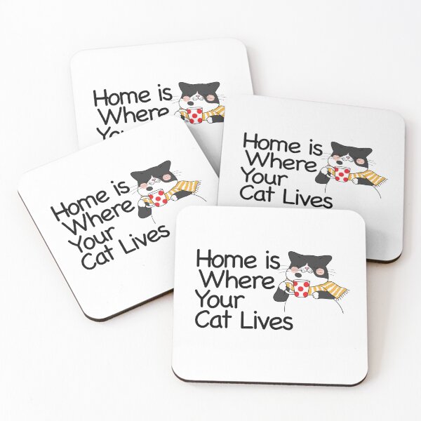 Item preview, Home Is Where Your Cat Lives designed and sold by nextneveldesign.