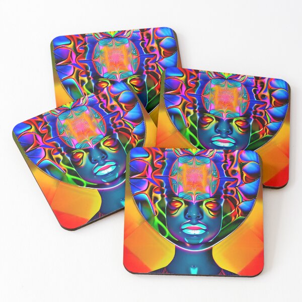 Item preview, Techno-Shaman (20) - Trippy Psychedelic Art designed and sold by TheThirdEye.