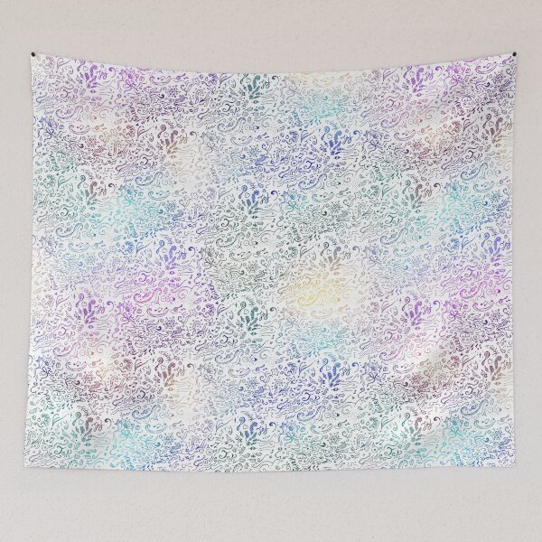 Item preview, Holiday Cacophony (white) designed and sold by moonlitfractal.