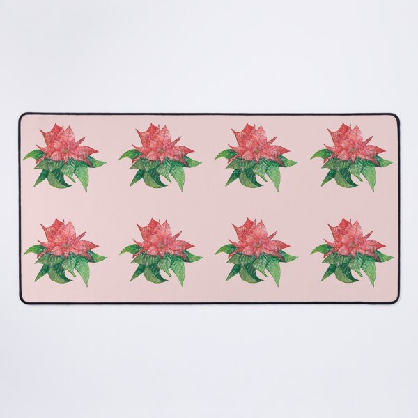 Item preview, Frozen poinsettia flowers watercolor designed and sold by altairaleon.