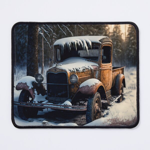 Item preview, Winter Pickup Truck #5, a perfect gift for all American Hot Rod fans designed and sold by RodZnRoll.