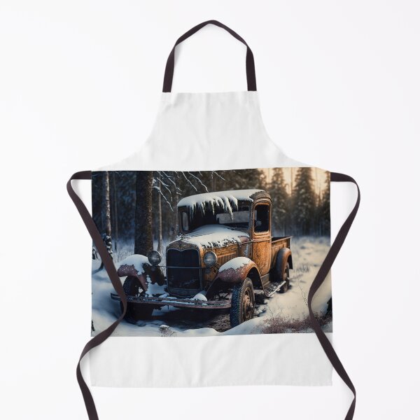 Item preview, Winter Pickup Truck #5, a perfect gift for all American Hot Rod fans designed and sold by RodZnRoll.