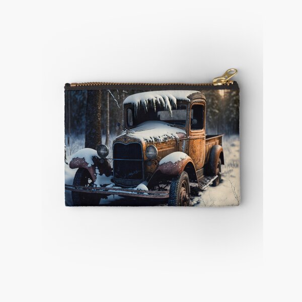 Item preview, Winter Pickup Truck #5, a perfect gift for all American Hot Rod fans designed and sold by RodZnRoll.