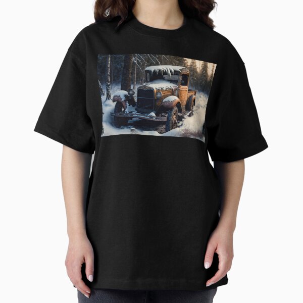 Item preview, Winter Pickup Truck #5, a perfect gift for all American Hot Rod fans designed and sold by RodZnRoll.