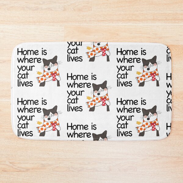 Item preview, Home Is Where Your Cat Lives designed and sold by nextneveldesign.