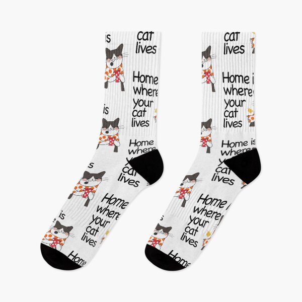 Item preview, Home Is Where Your Cat Lives designed and sold by nextneveldesign.