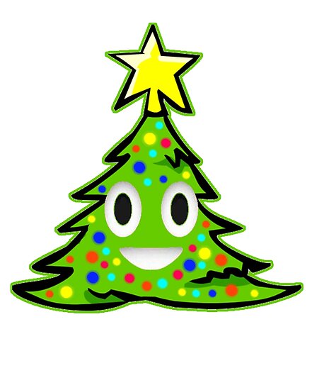 "Funny Ugly Christmas Tree Poop Emoji" Poster by IlissDesign | Redbubble