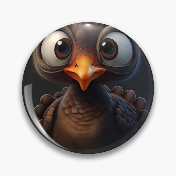 Artikelvorschau, Funny Small Cute Baby Turkey Digital Painting entworfen und verkauft von CodeAndColors.
