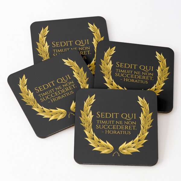 Item preview, Sedit qui timuit ne non succederet. - Horatius - He who feared that he would not succeed sat still. - Horace designed and sold by Styrman.