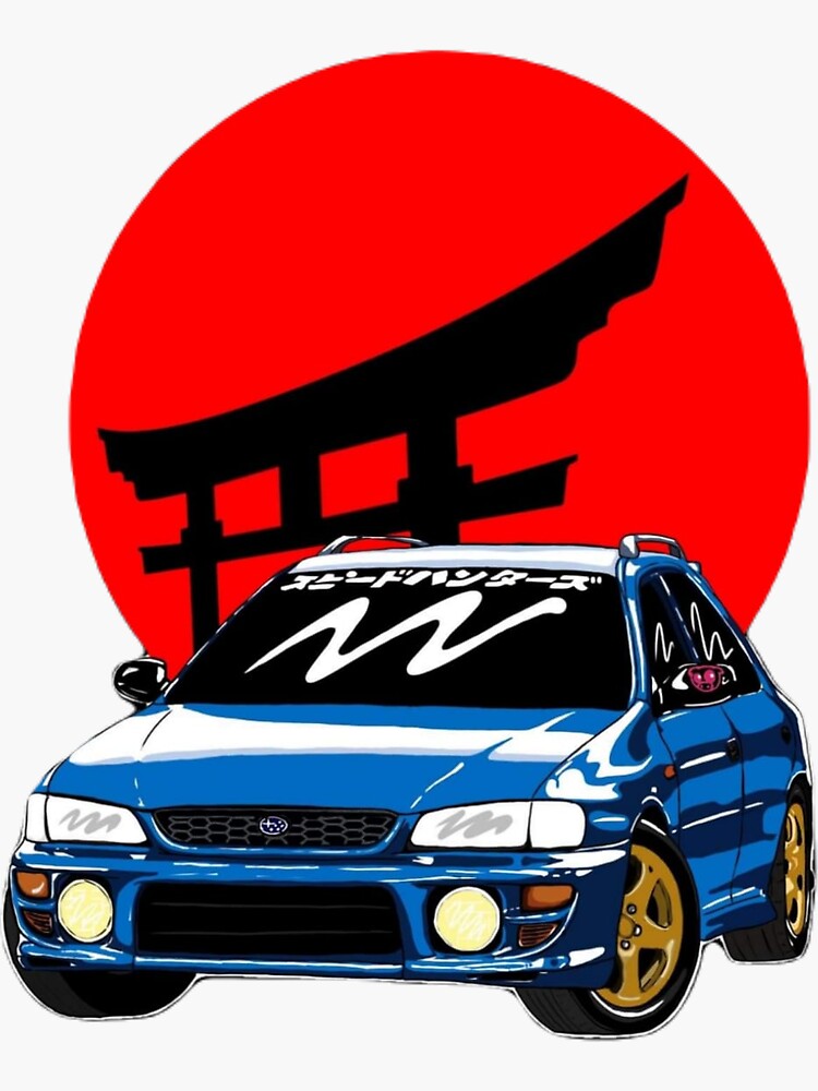 "JDM Subaru Impreza" Sticker for Sale by LexaStormhart Redbubble