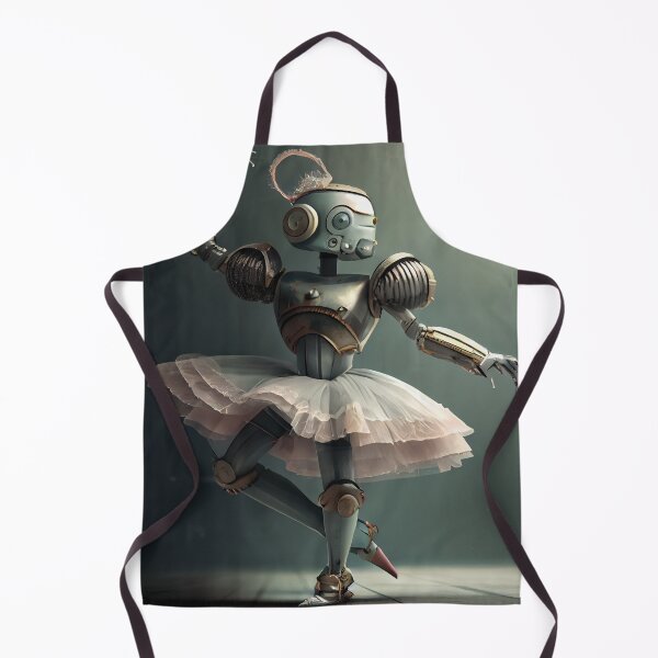 Aperçu de l'œuvre Elegant Graceful Robot Ballerina Digital Painting créée et vendue par CodeAndColors.