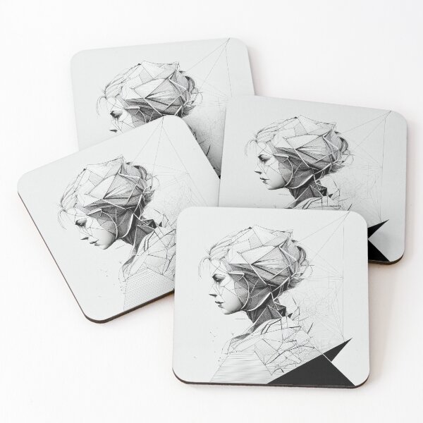 Item preview, Contemporary abstract potrait designed and sold by wongwaikie.