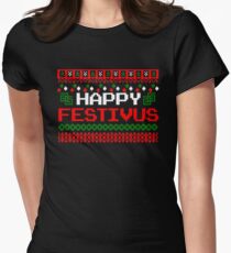 HAPPY FESTIVUS Women's Fitted T-Shirt