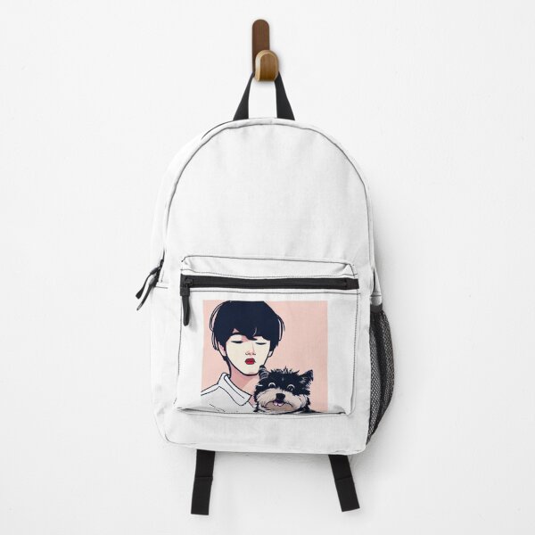 Item preview, Cool Illustration Of Kim Taehyung With A Cute Dog designed and sold by Kodexstore.