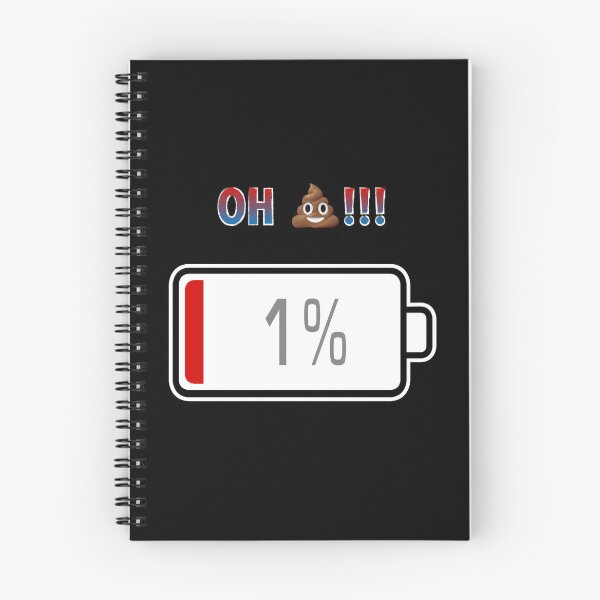Item preview, Oh Shit!!! with Battery at 1% designed and sold by Moodific.