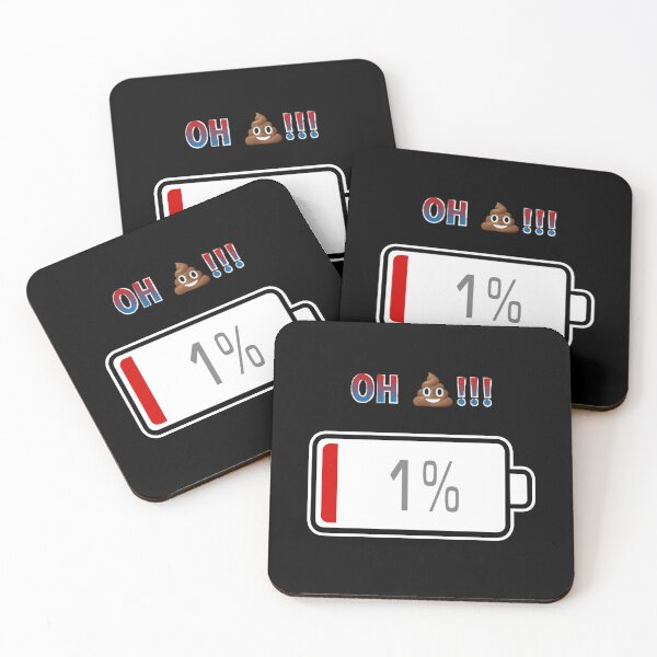 Item preview, Oh Shit!!! with Battery at 1% designed and sold by Moodific.