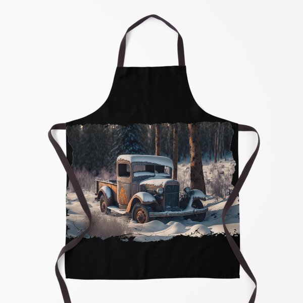 Item preview, Winter Pickup Truck #6, a perfect gift for all American Hot Rod fans designed and sold by RodZnRoll.