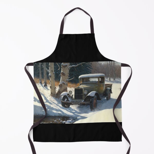 Item preview, Winter Pickup Truck #7, a perfect gift for all American Hot Rod fans designed and sold by RodZnRoll.