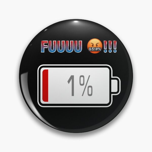 Item preview, Fuuuu !!! with Battery at 1% designed and sold by Moodific.
